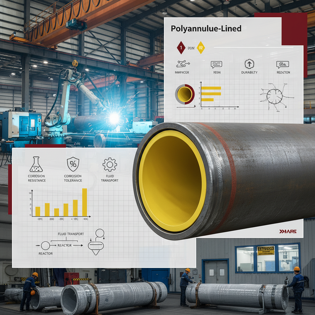 Durable pu lined pipe for chemical plant Industrial Solutions
