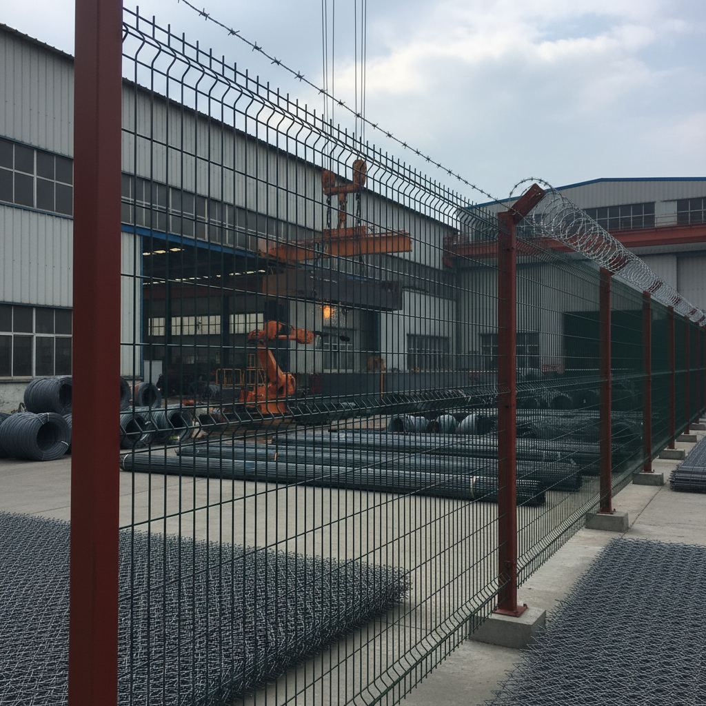Industrial Coated Mesh Fencing for High Security and Durability