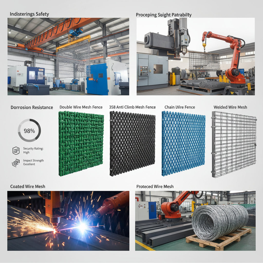 Industrial Coated Mesh Fencing for High Security and Durability