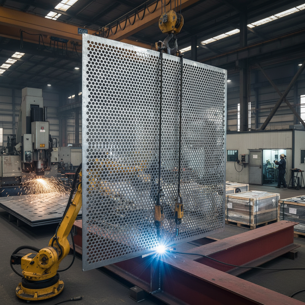 Industrial Punctured Metal Versatility and Engineering Applications