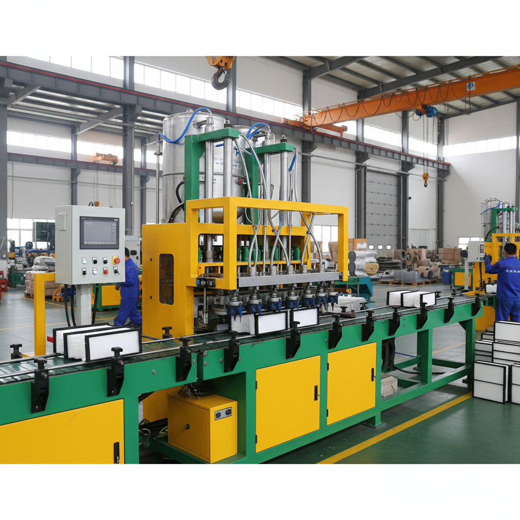 High Precision pu glue machine for Automotive Filtration Seal