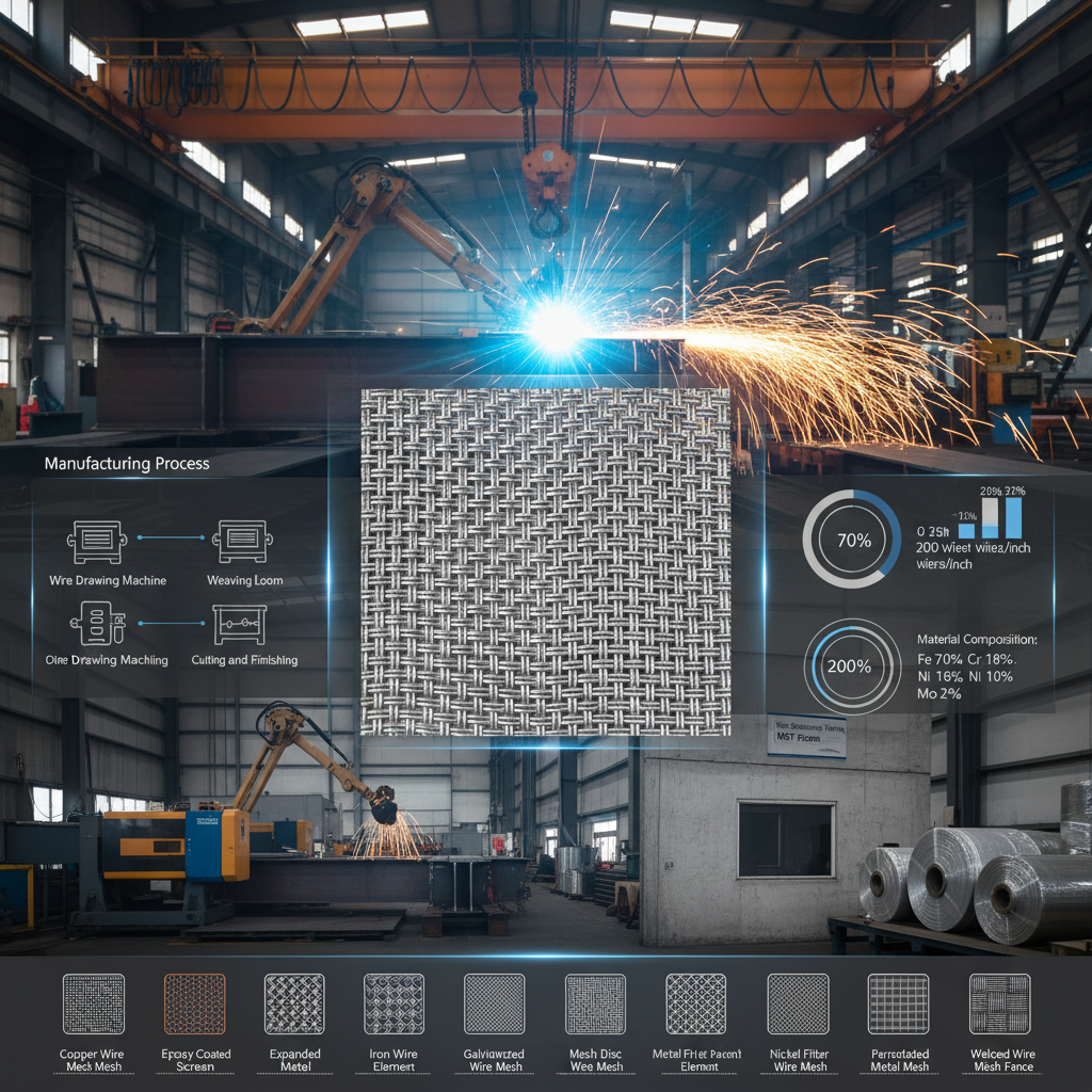 High Performance Industrial Stainless Steel Woven Wire Mesh Screen