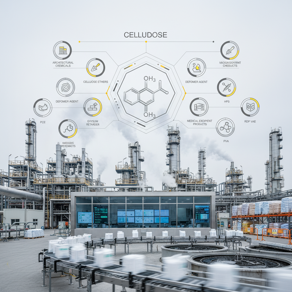 Industrial Applications and Benefits of a cellulose in Construction