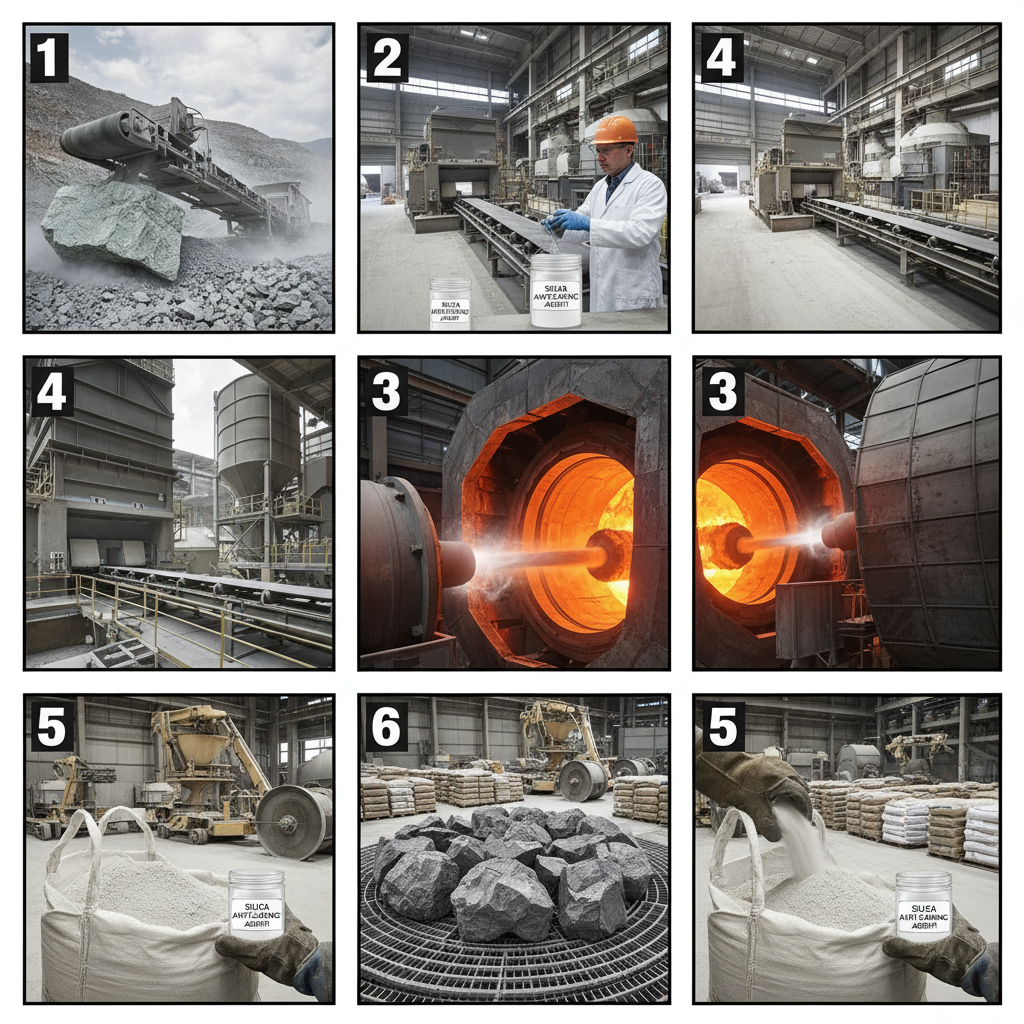 Industrial Silica Anti Caking Agent for Powder Flow Efficiency