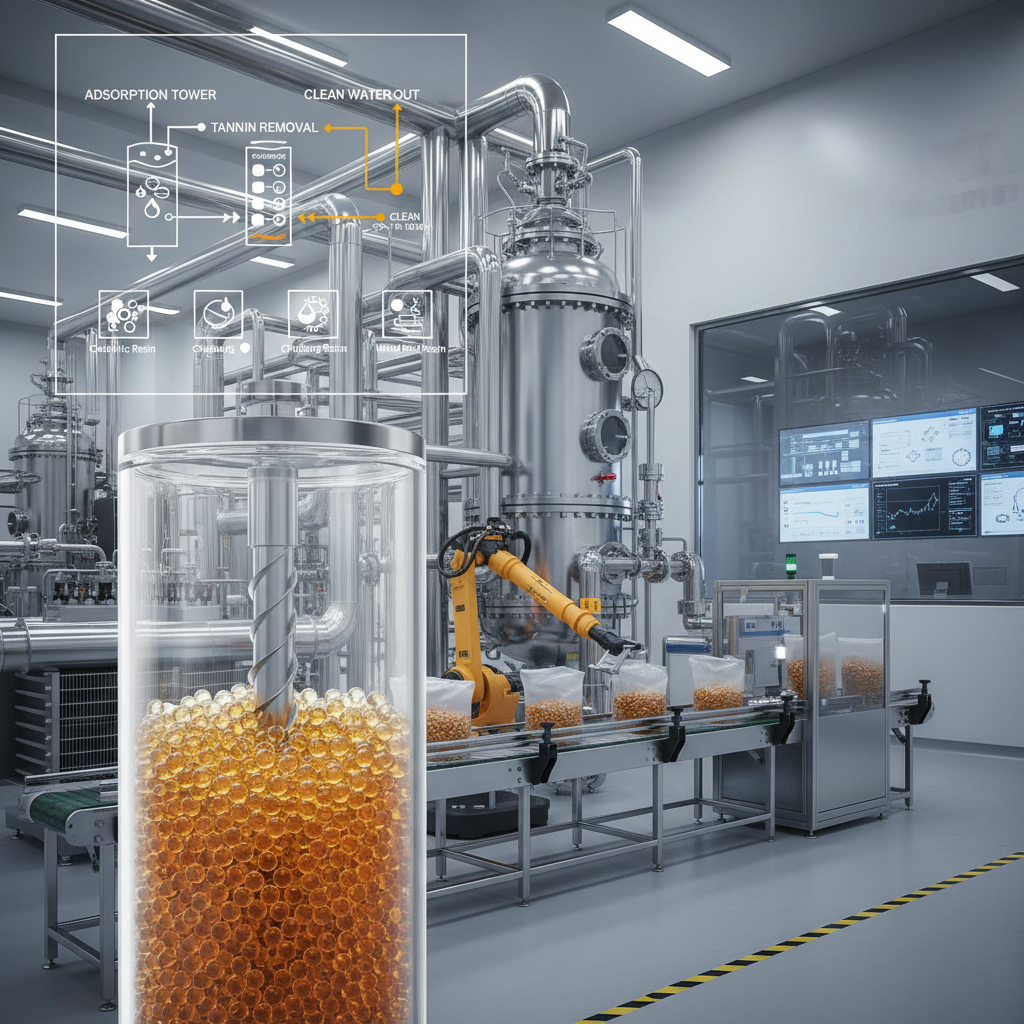 High Performance Tannin Removal Resin for Industrial Water