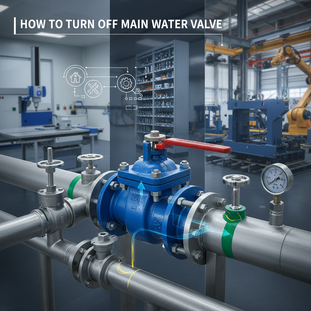 how to turn off main water valve