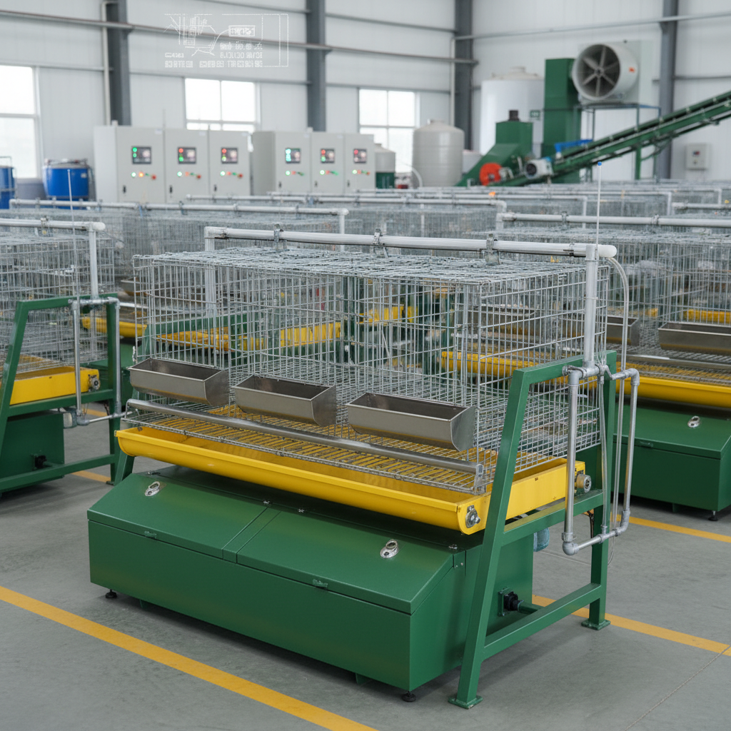 High Quality 3 hole rabbit cage for Professional Breeding