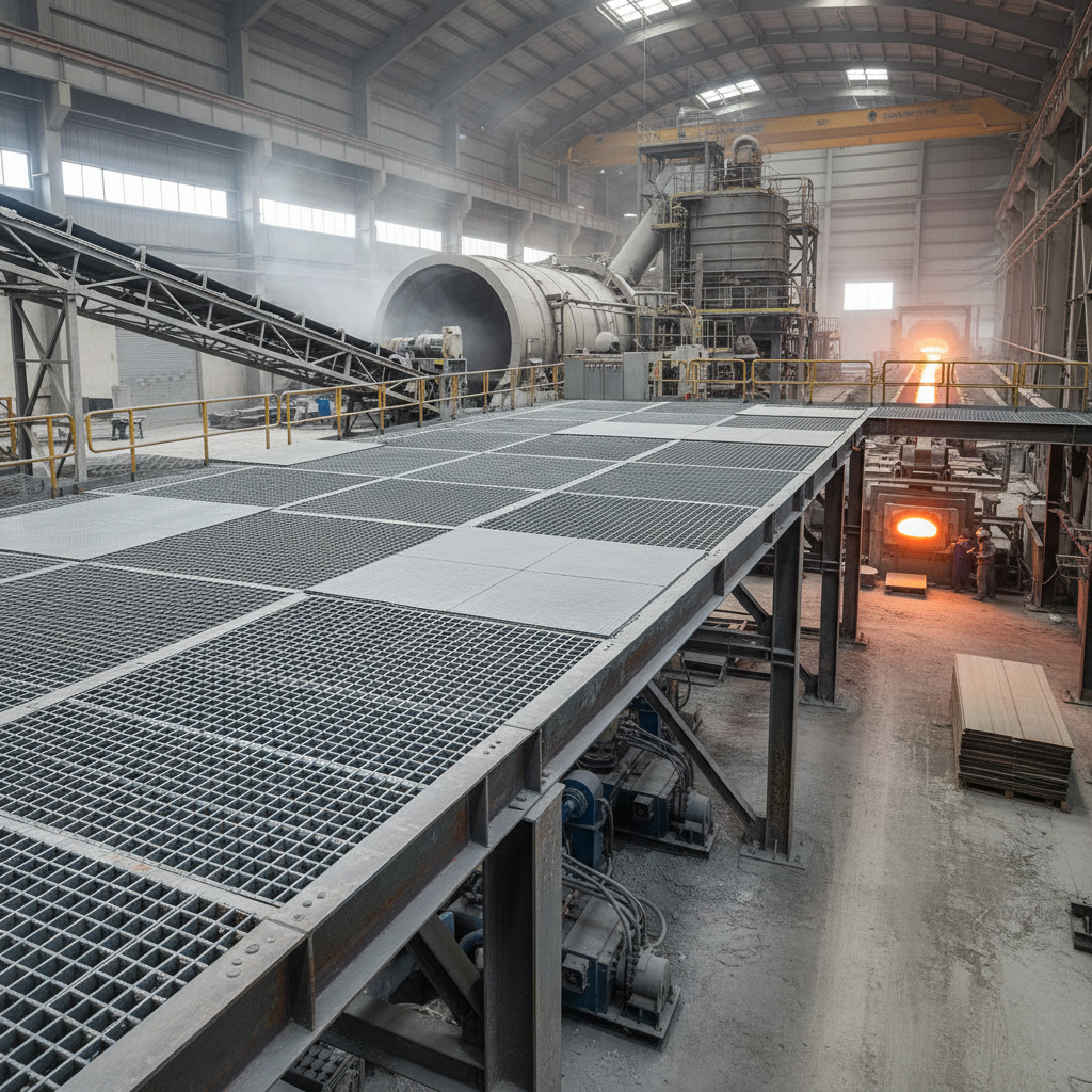 Industrial Fiberglass Grate Panels for High Performance Flooring