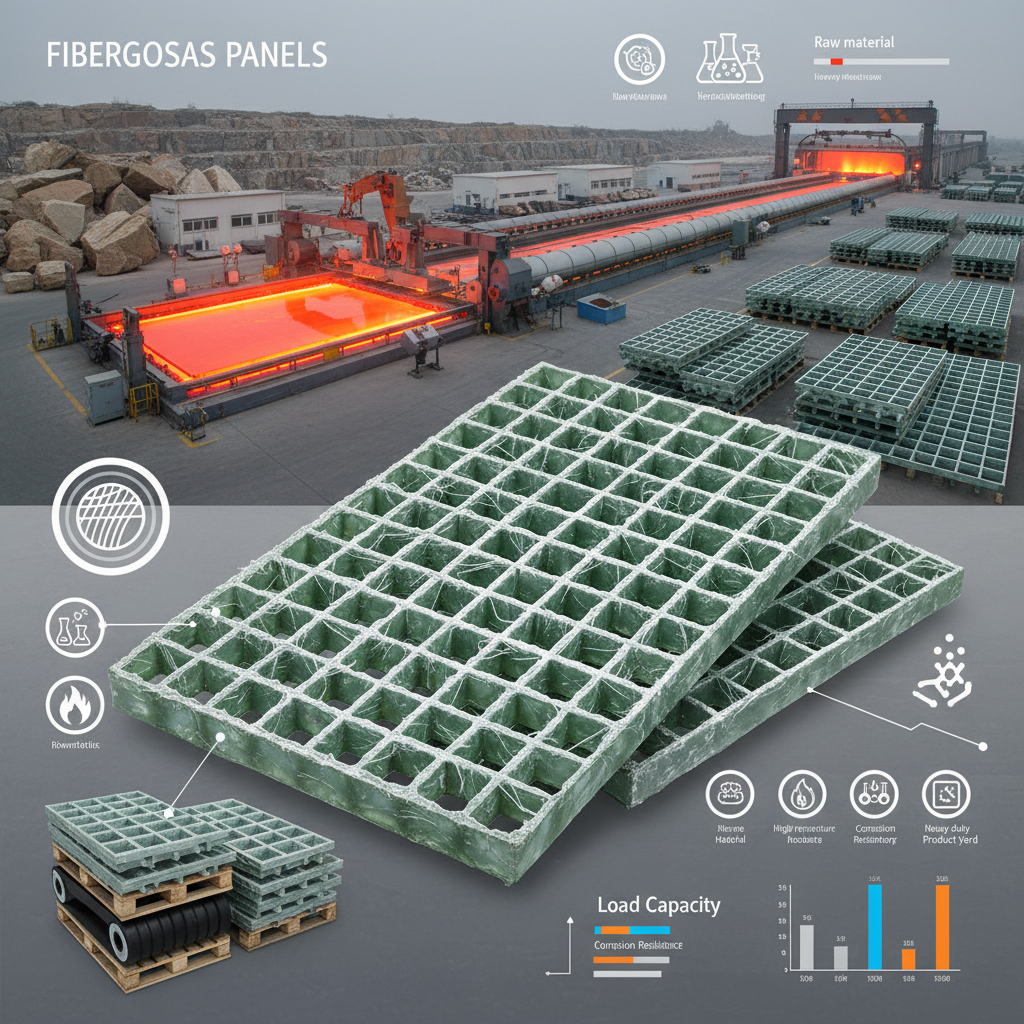 Industrial Fiberglass Grate Panels for High Performance Flooring