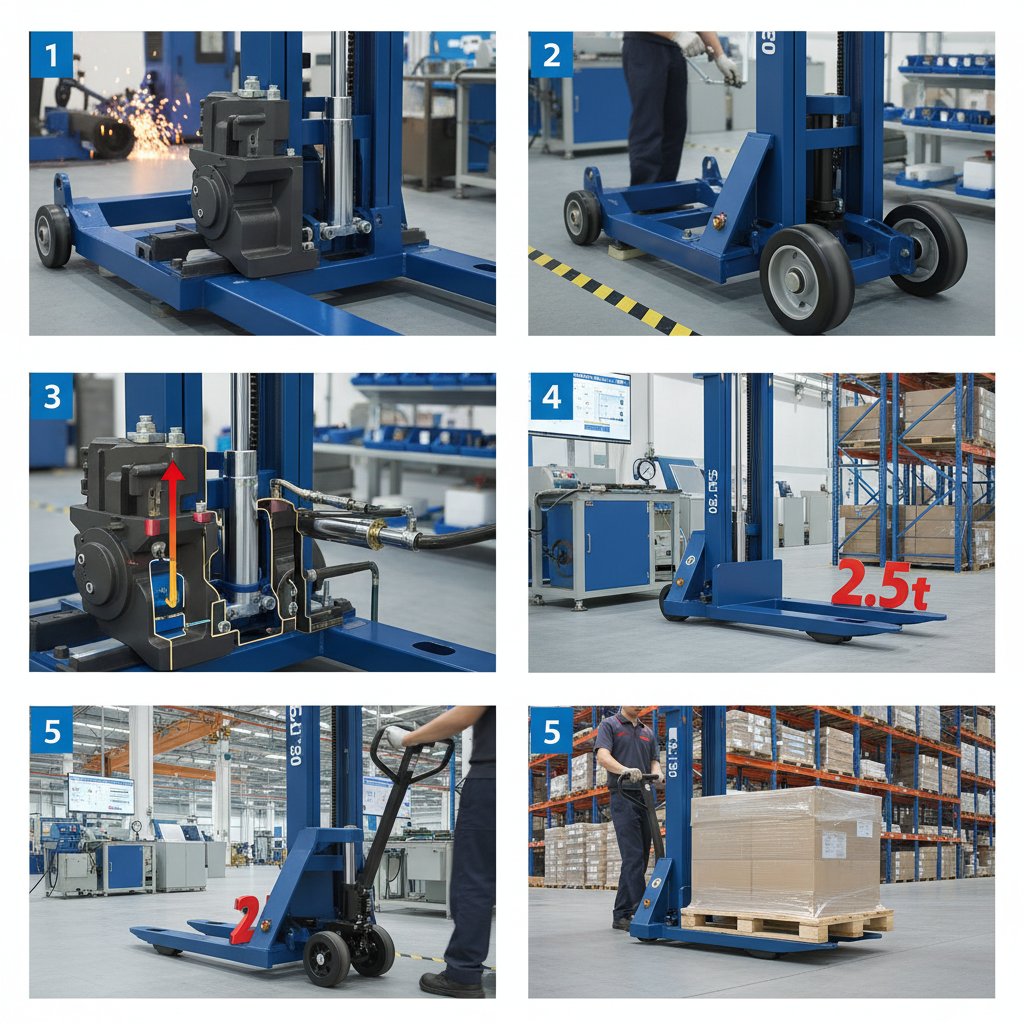 High Efficiency Heavy Duty Industrial Pallet Truck 2.5 t Guide