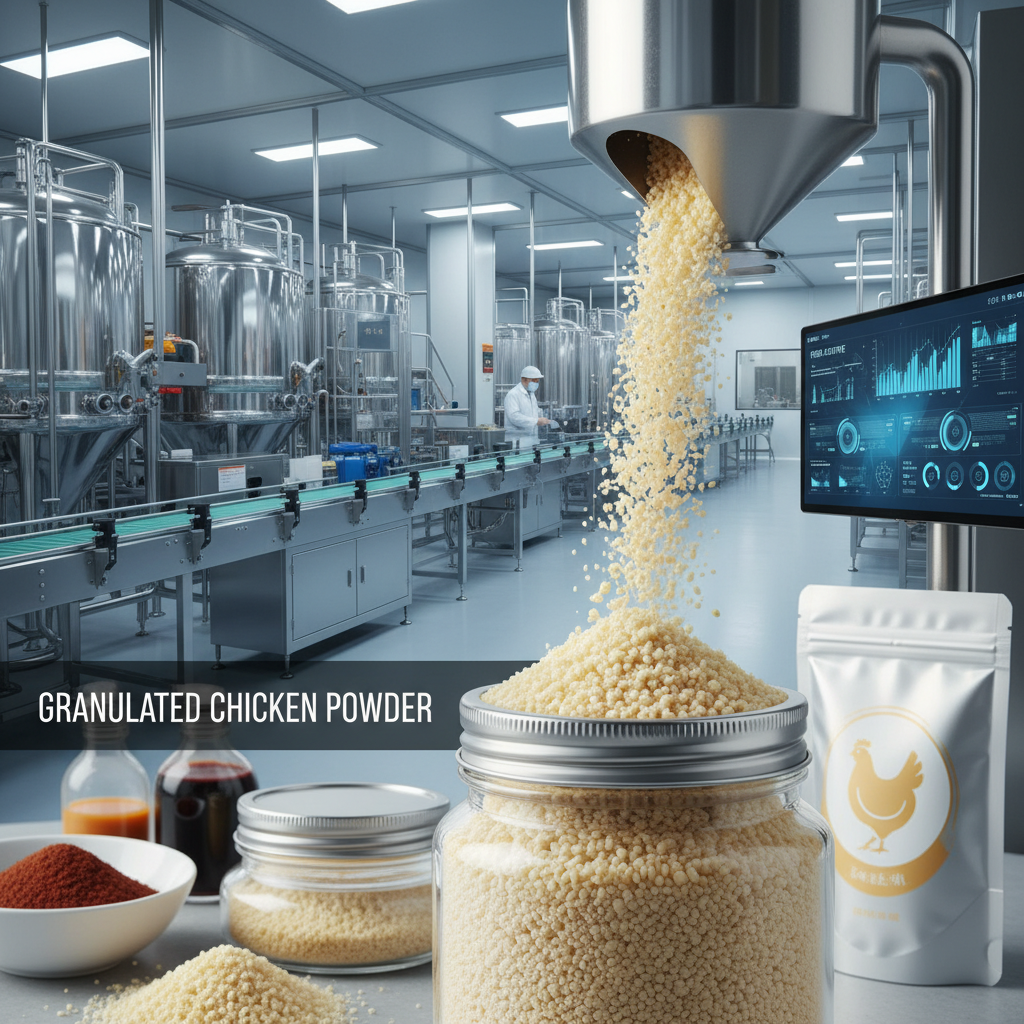 Industrial Efficiency and Flavor of granulated chicken powder