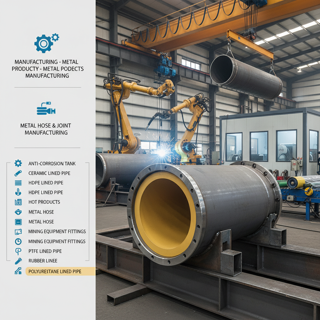 High Performance pu lined pipe for slurry transportation Solution
