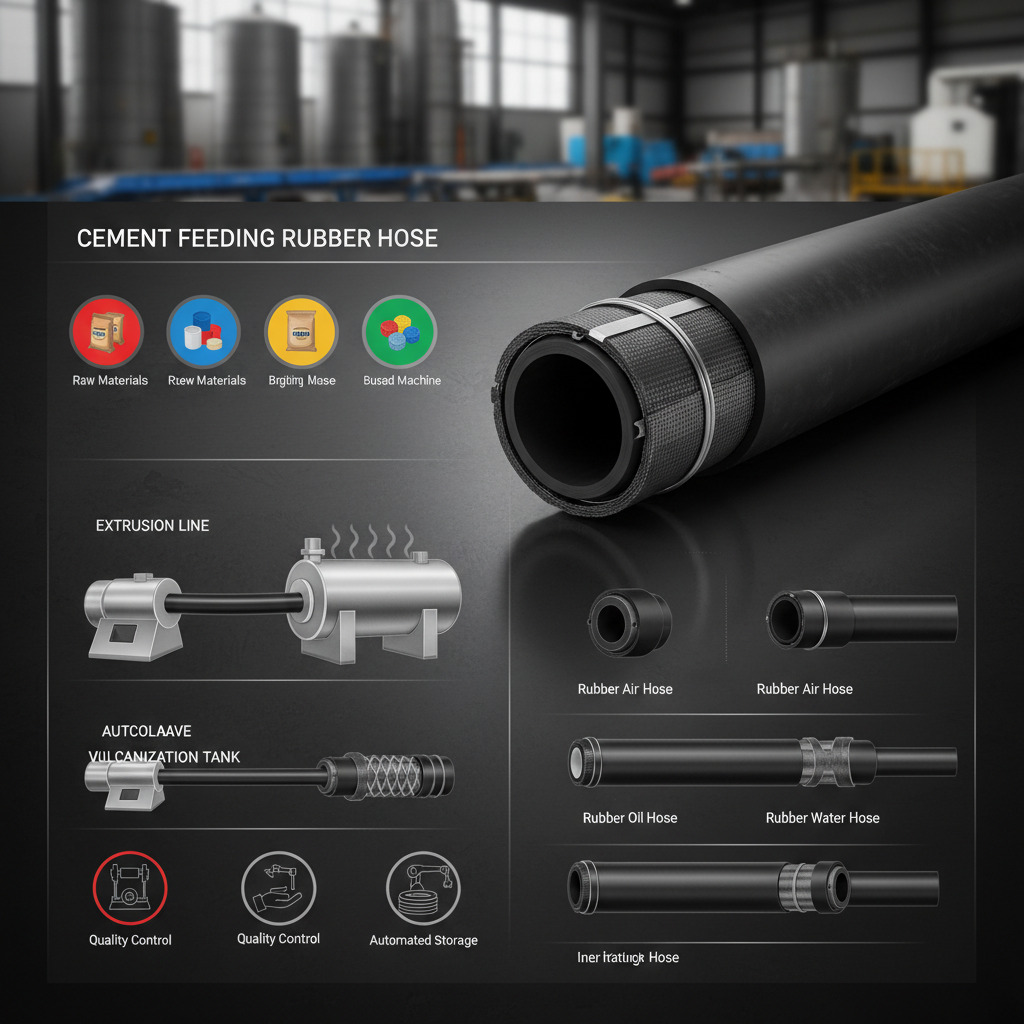 High Performance Cement Feeding Rubber Hose for Industrial Use