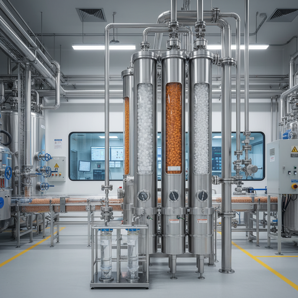 Industrial Pure Water Guide deionizers with ion exchange resins