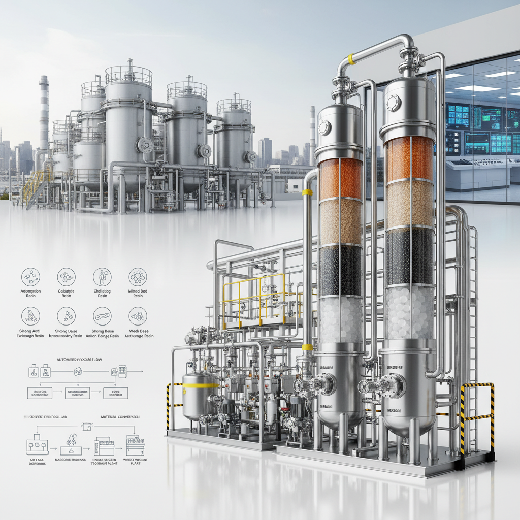 Industrial Pure Water Guide deionizers with ion exchange resins
