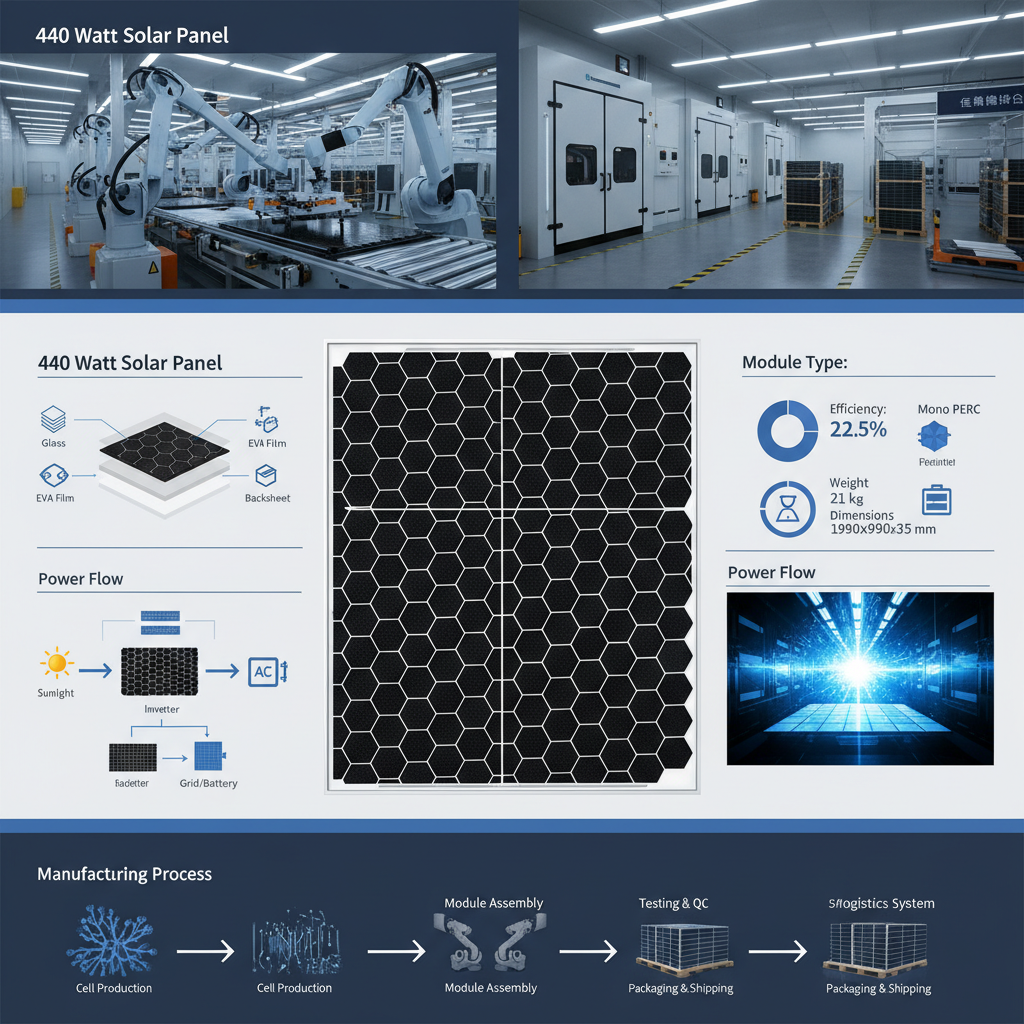 440 watt solar panel