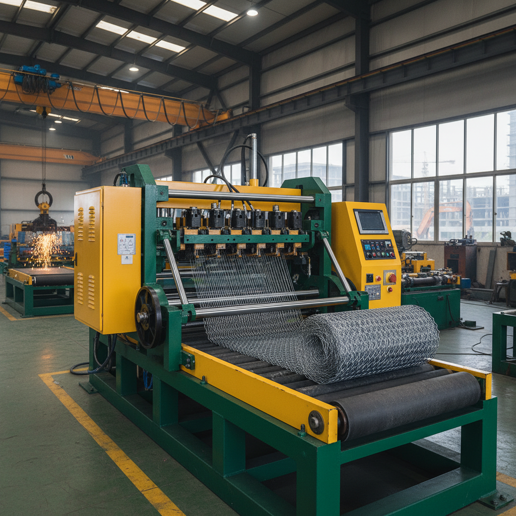 hexagonal wire mesh machine