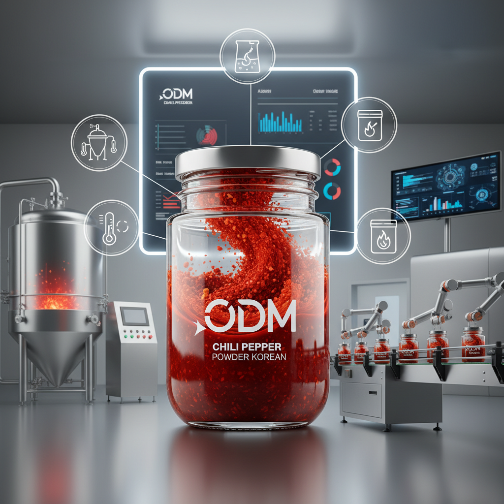 odm chili pepper powder korean