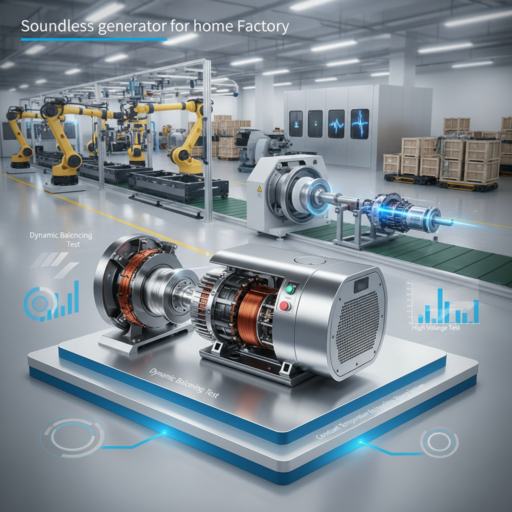 soundless generator for home Factory