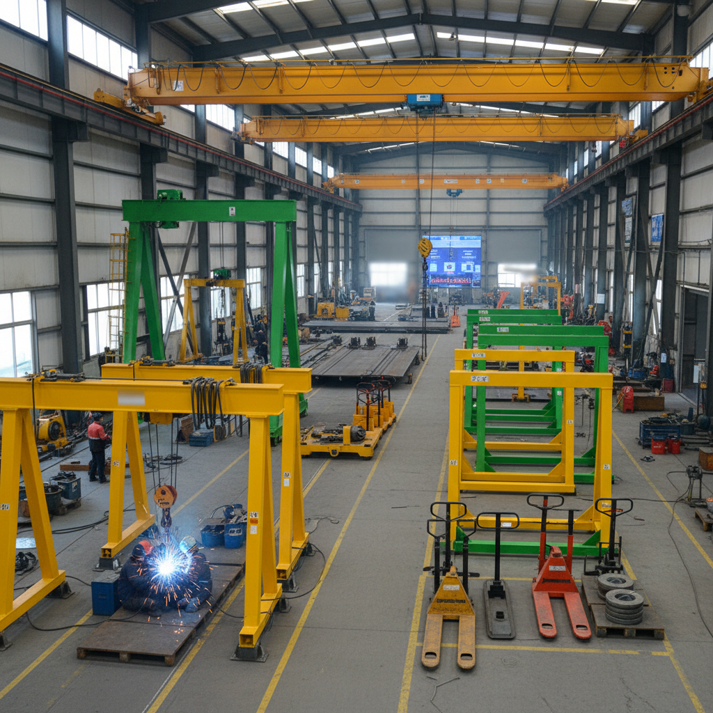 Efficient Industrial Lifting with overhead and gantry cranes