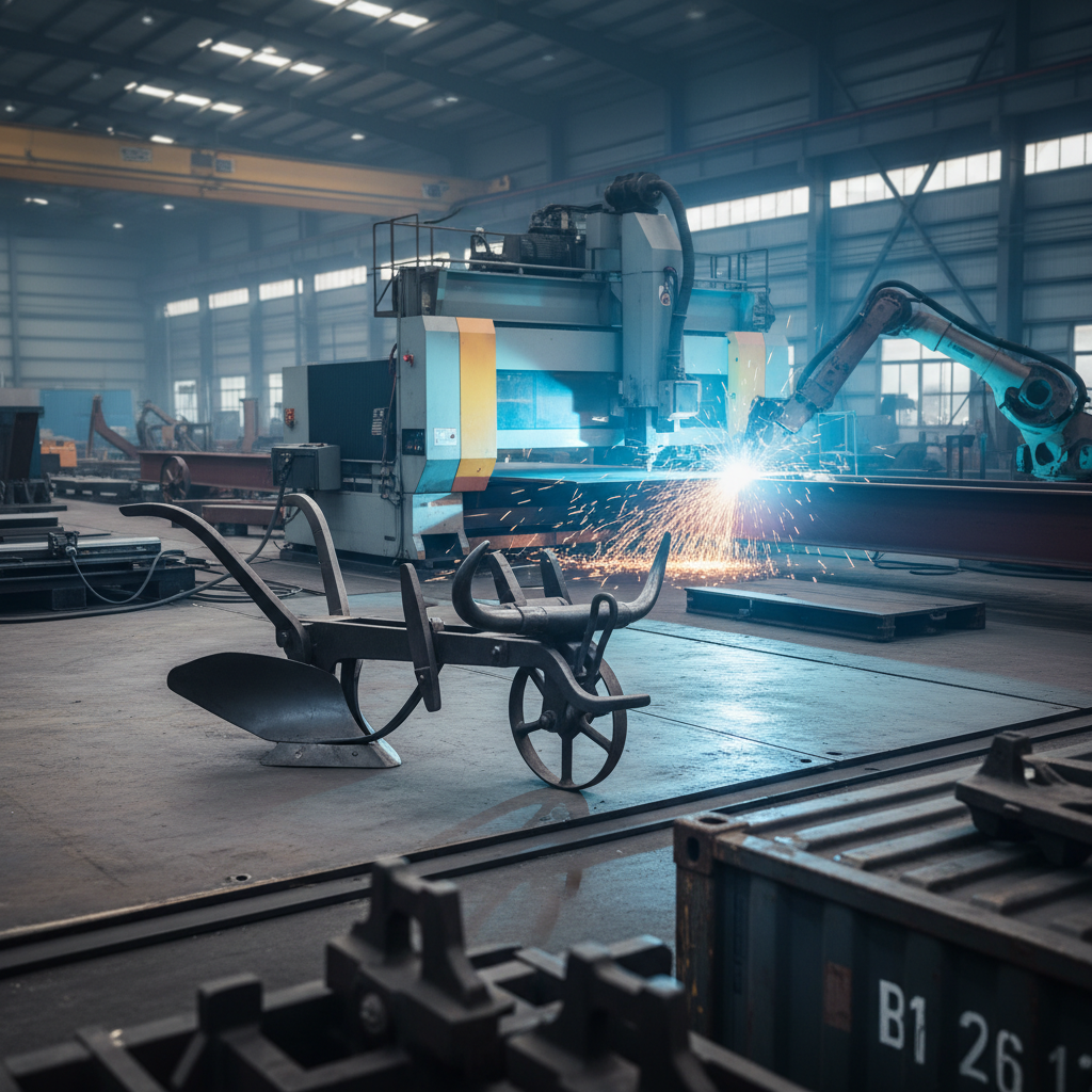 HeavyDuty Cast Iron Ox Driven Plow