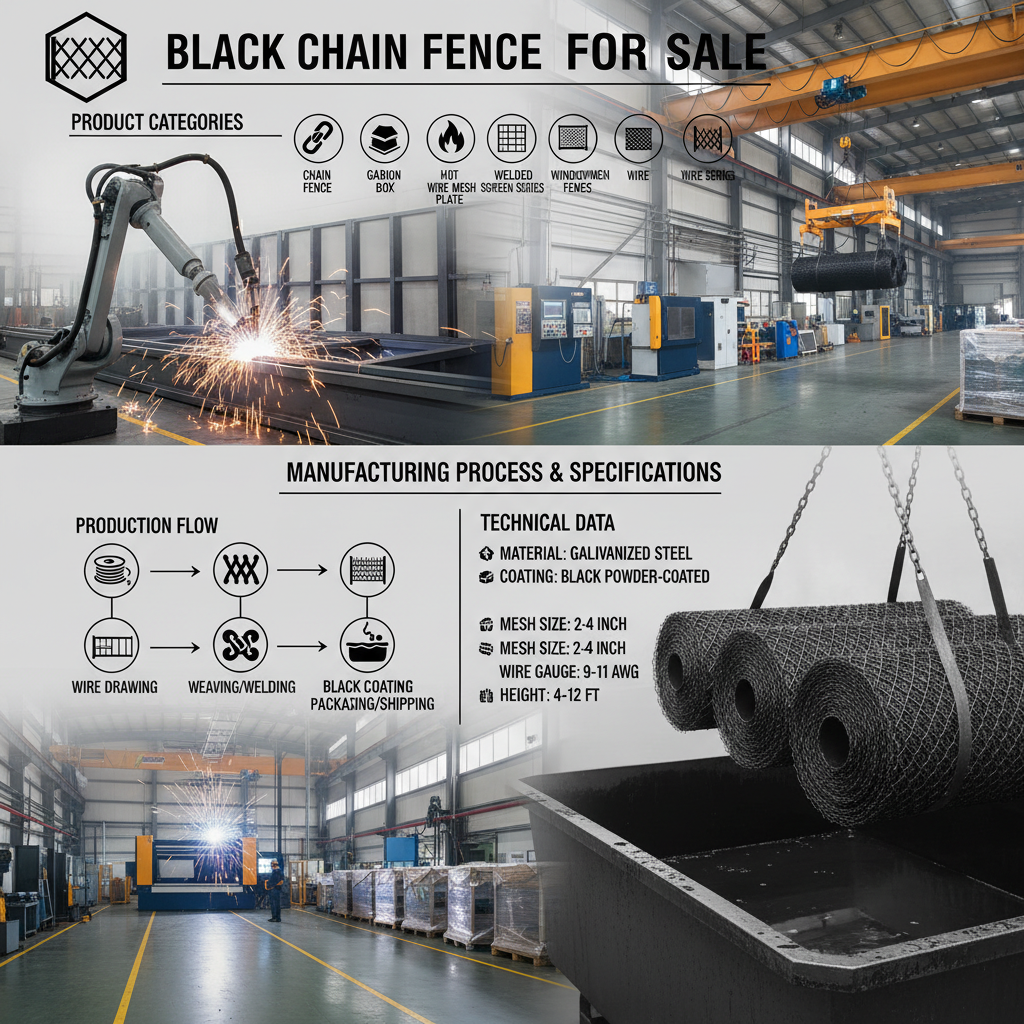 Premium Black Chain Link Fence for Sale Durable Security Solutions