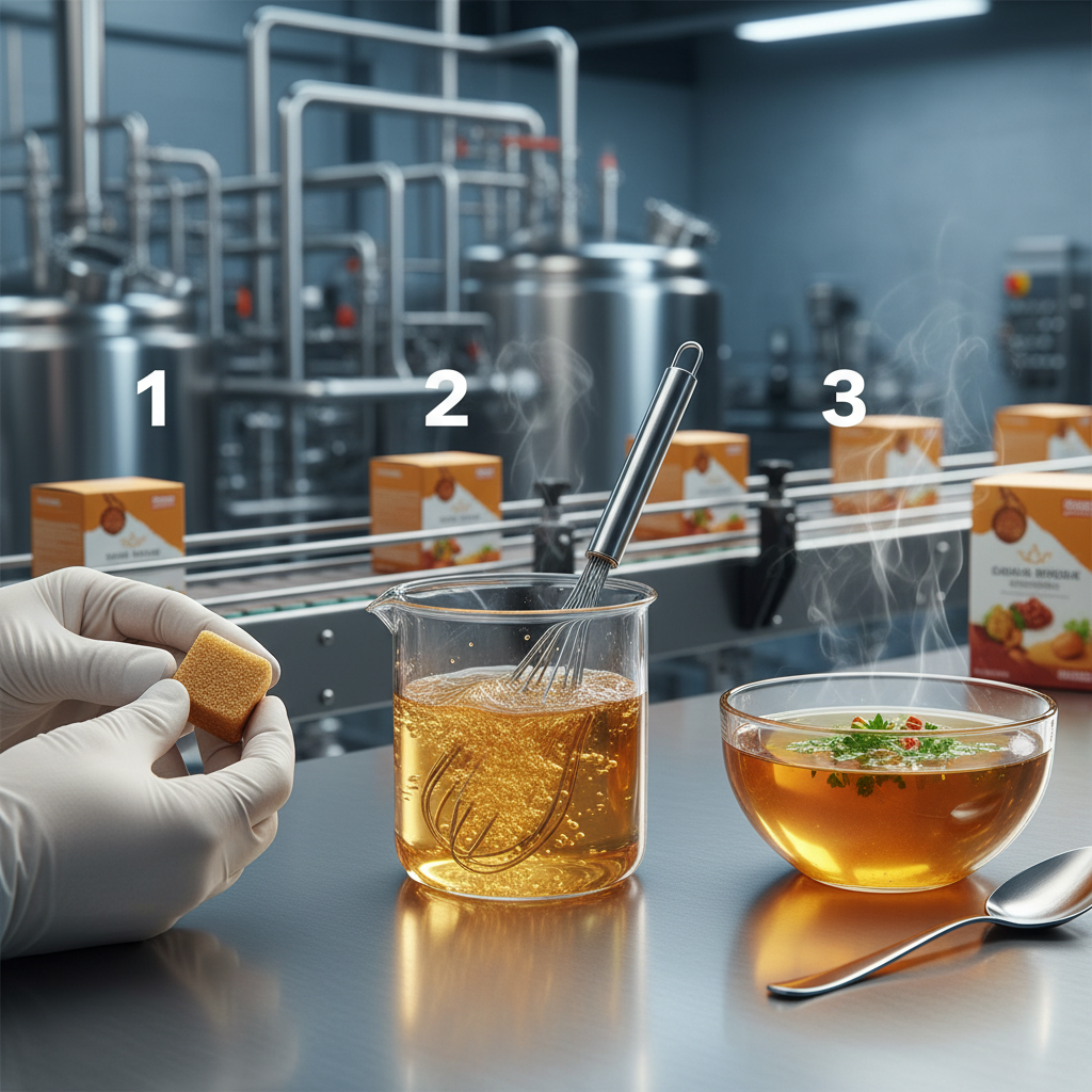 Industrial Grade Bouillon Cube Broth
