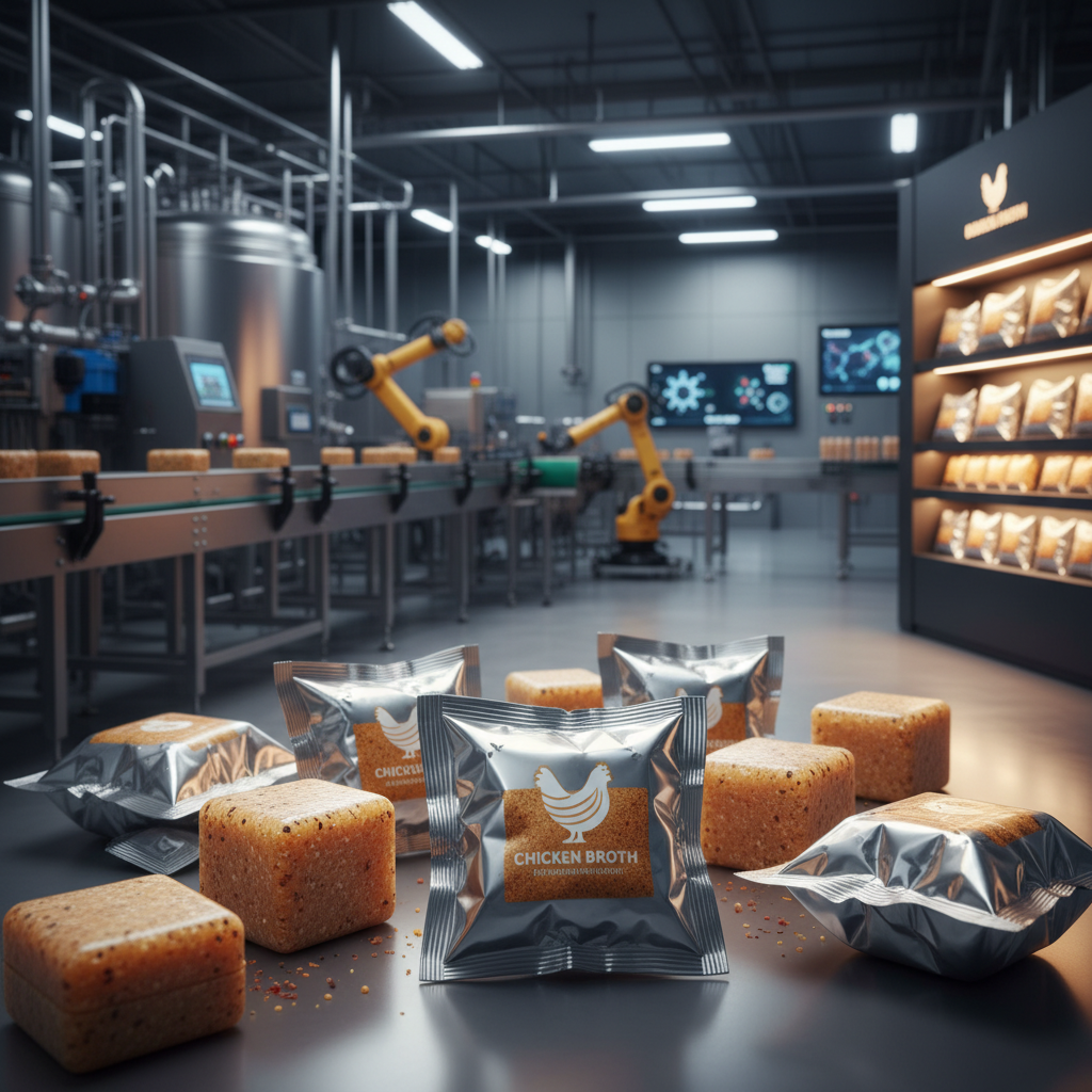 Industrial Grade Bouillon Cube Chicken Broth