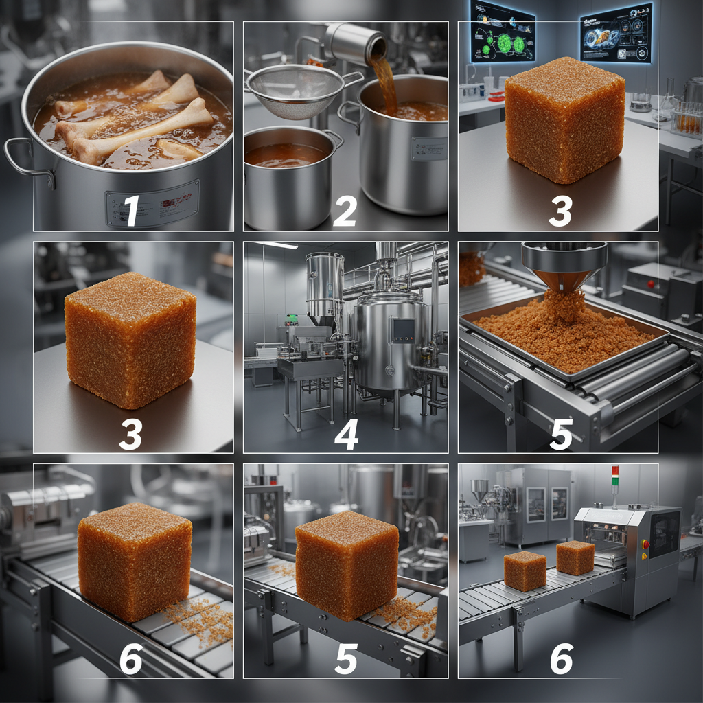 Premium Bone Broth Stock Cubes for Industrial Food Production