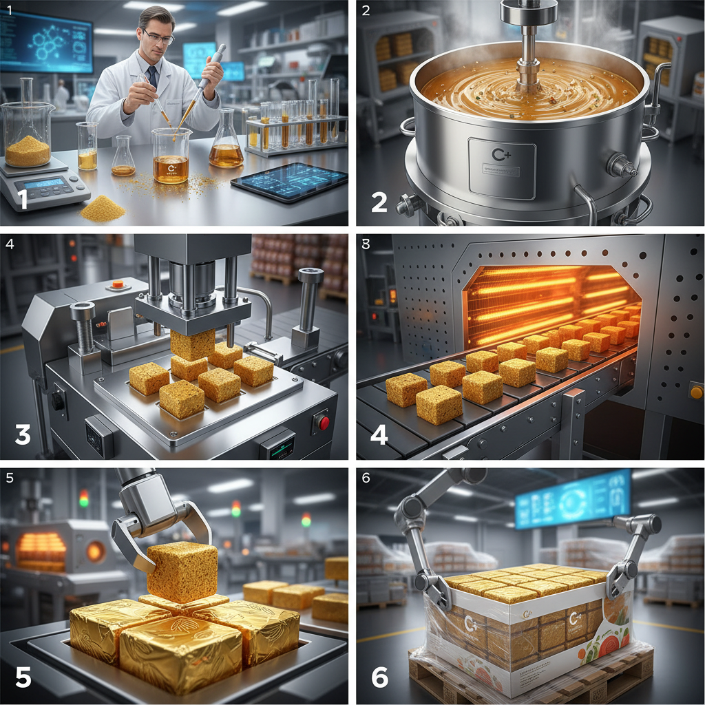 Industrial Production and Global Use of bouillon cube chicken stock
