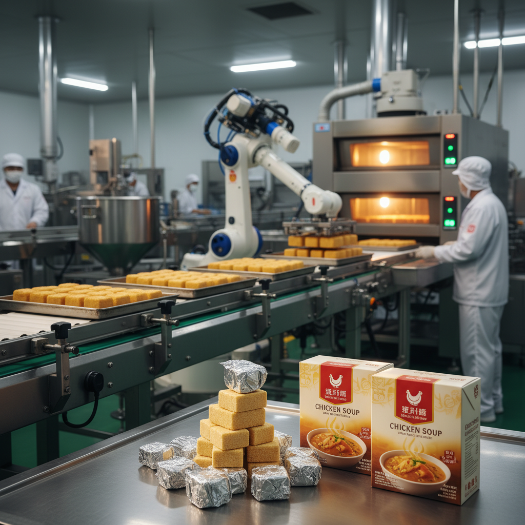 Industrial Application and Benefits of bouillon cubes chicken soup