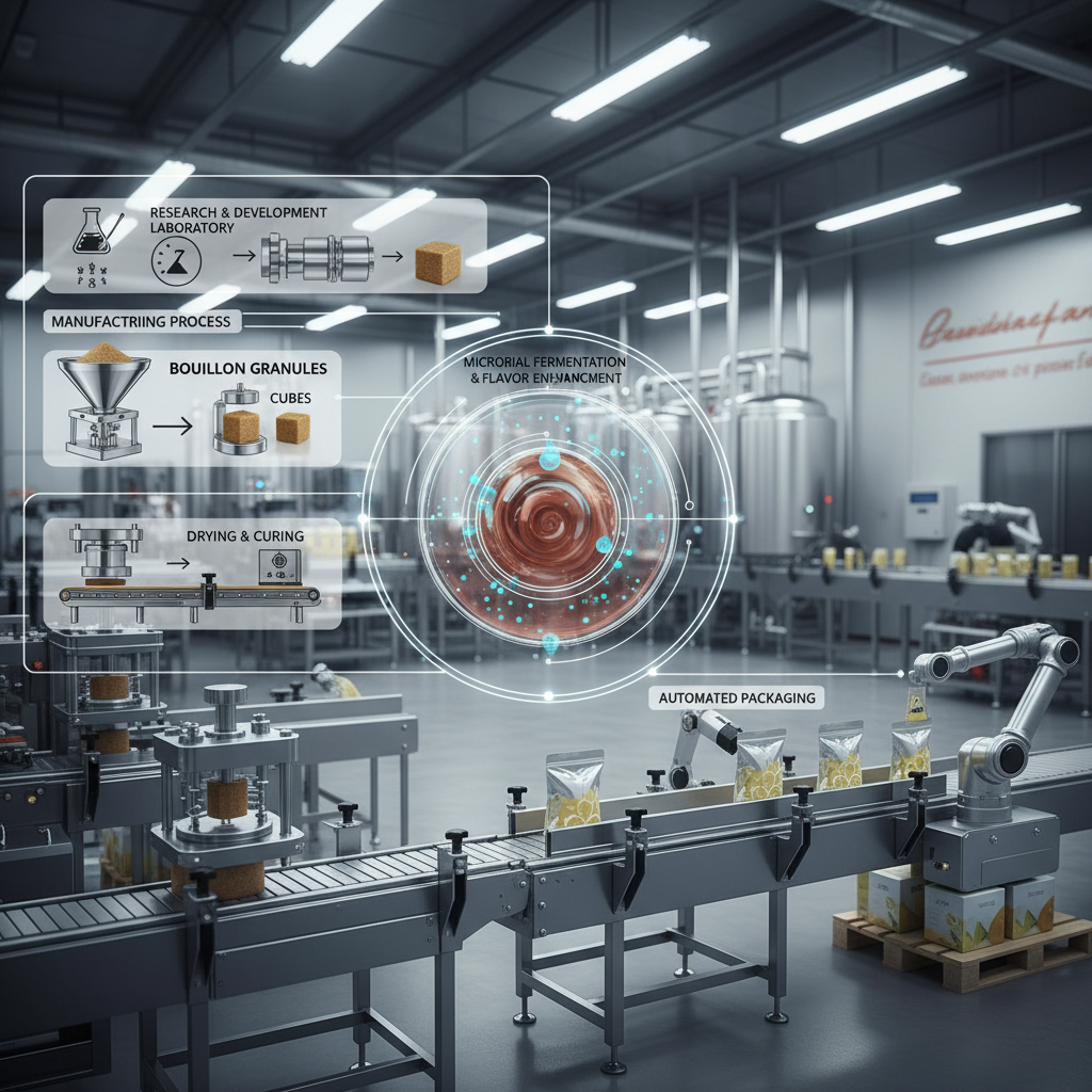 Industrial Process of Converting Bouillon Granules to Cubes