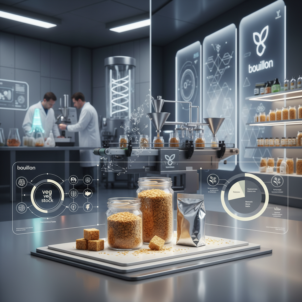 Industrial Bouillon Veg Stock for Food Additive Sector