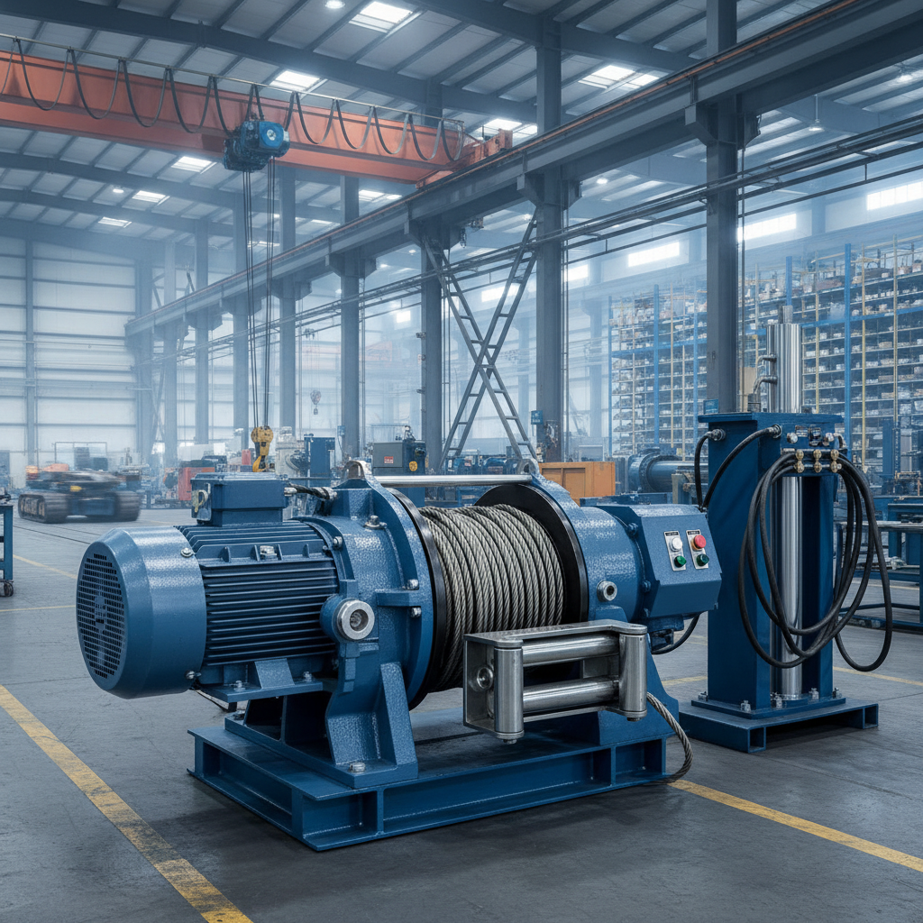 High Capacity 15000 lb electric winch for Industrial Recovery