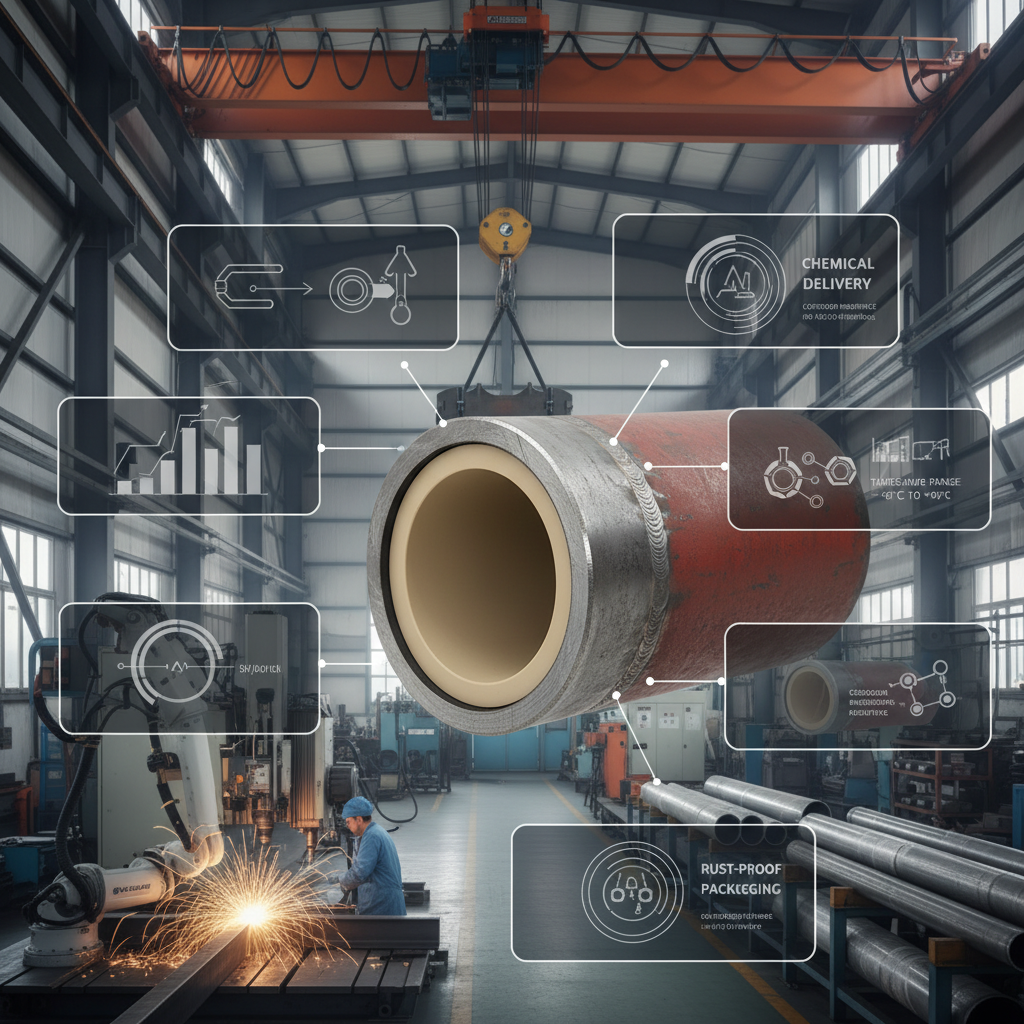 High Performance pu lined pipe for chemical delivery Solutions