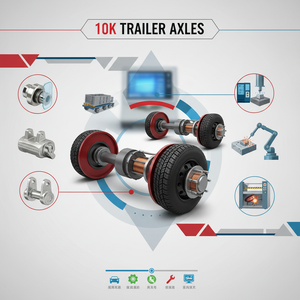 High Performance 10k Trailer Axles for Heavy Duty Logistics