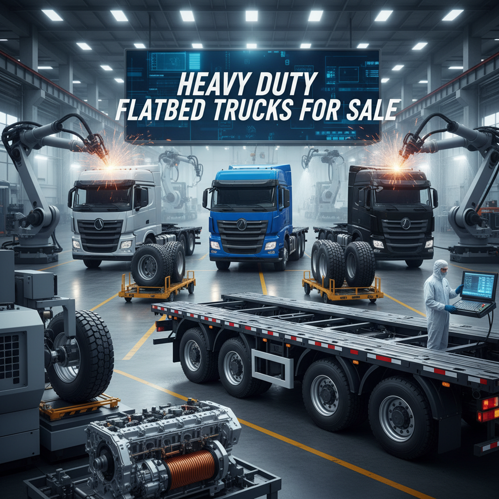 High Quality Heavy Duty Flat Bed Trucks for Sale Online