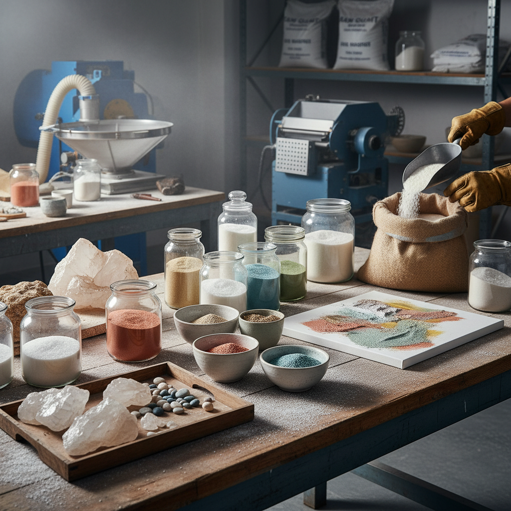 quartz sand for painting