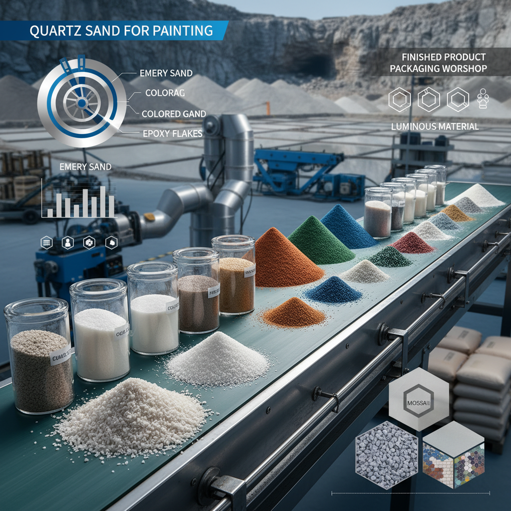 quartz sand for painting