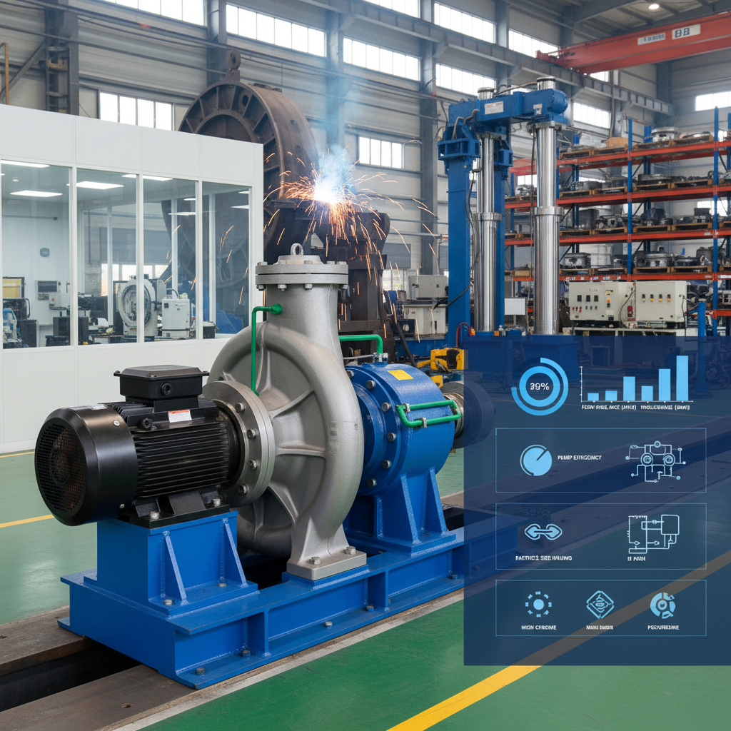 heavy duty horizontal slurry pump