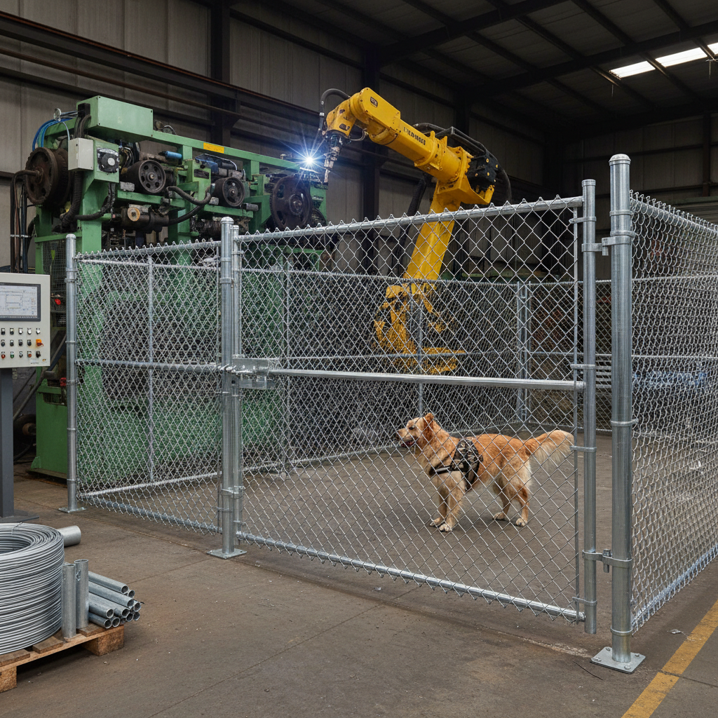 chain fence for dogs