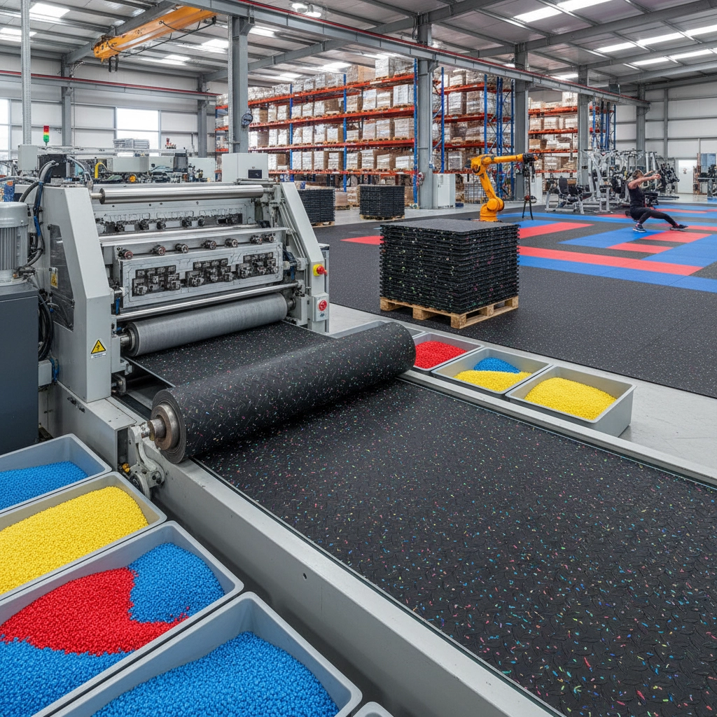 High Performance Durable Vinyl Gym Flooring for Fitness Centers