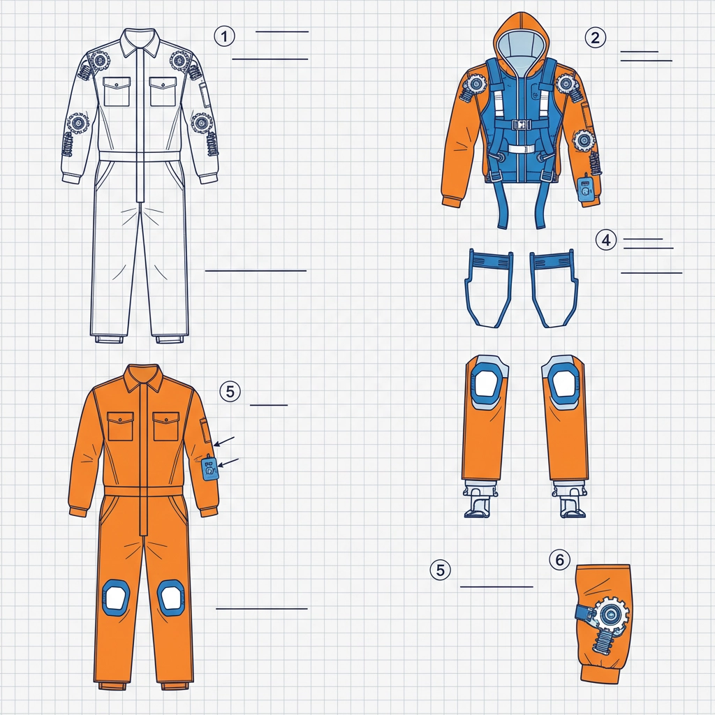 Industrial Safety and Visibility with the Orange Coverall