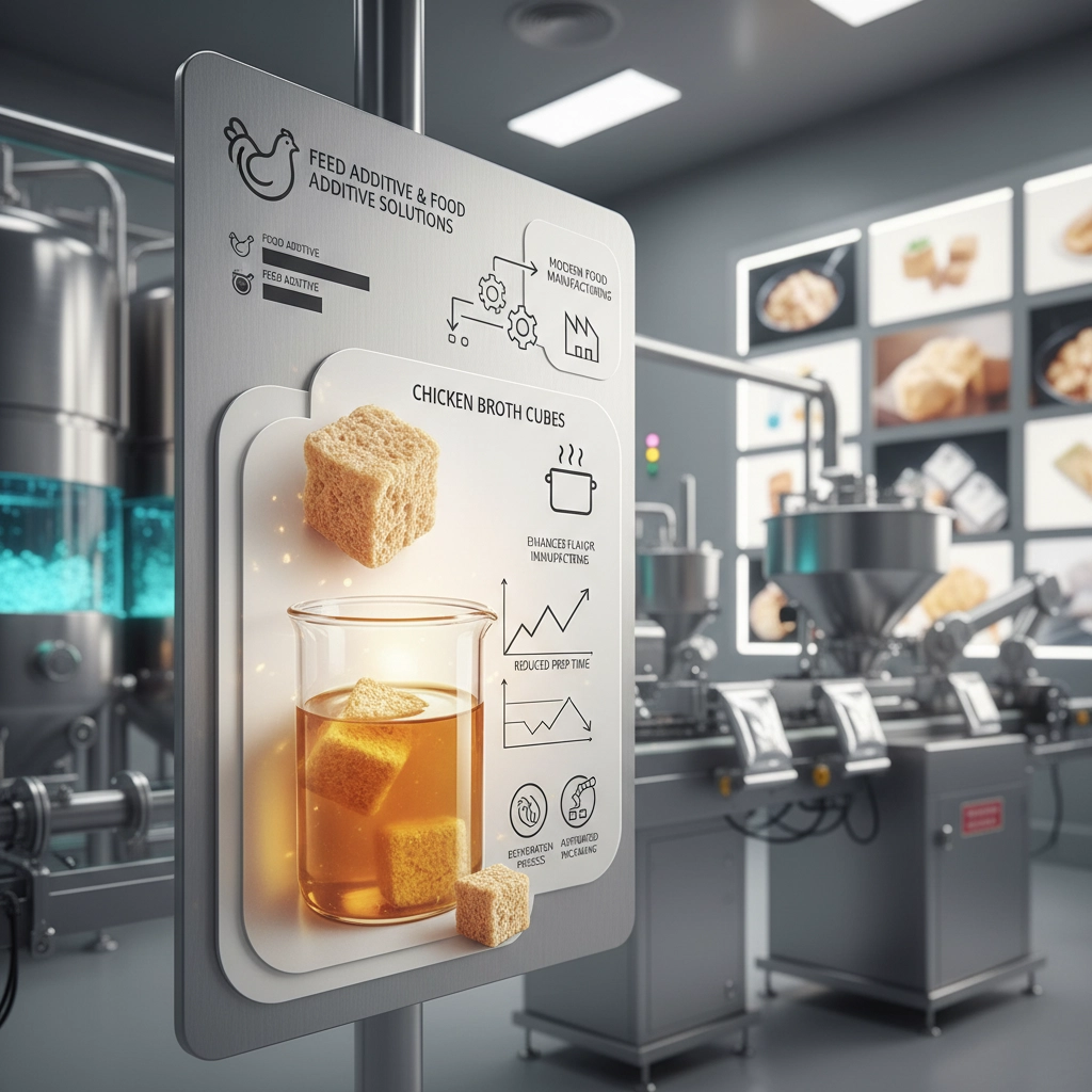 Industrial Production and Quality of chicken broth with chicken cubes