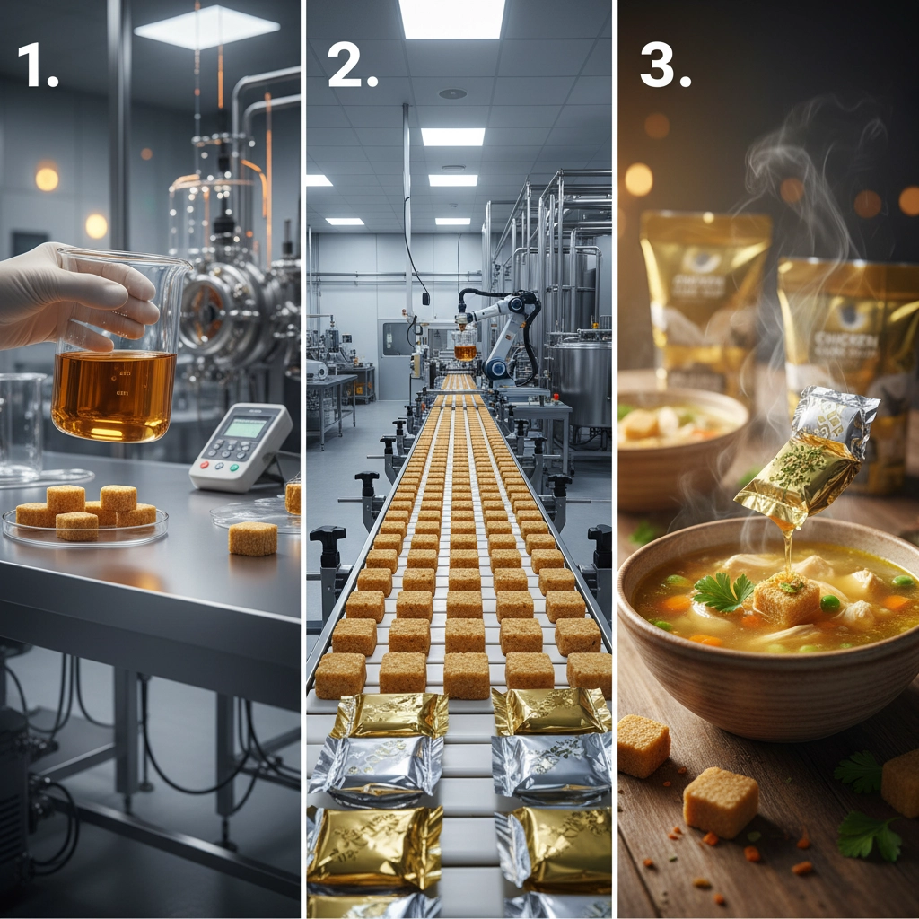 Industrial Production and Global Market of Chicken Cube Soup