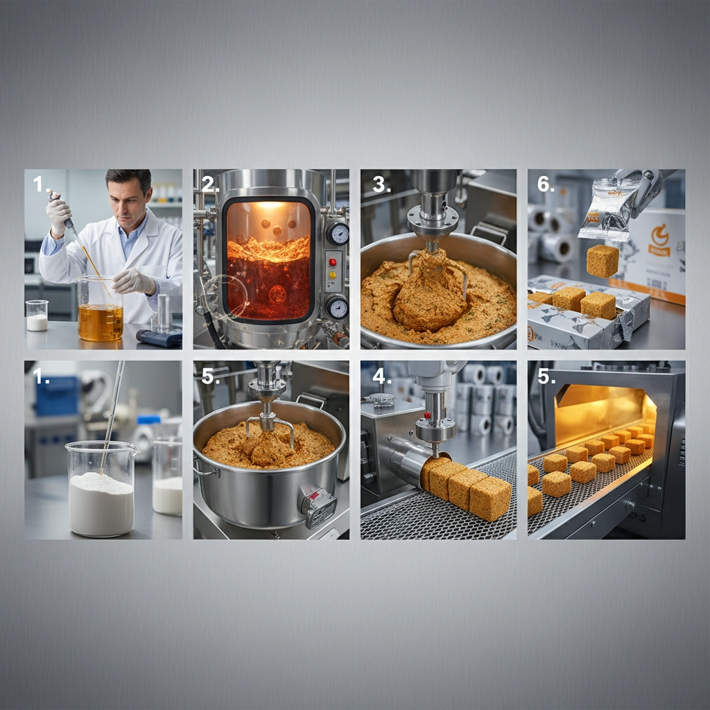 High Quality Chicken Flavour Cube for Industrial Food Production