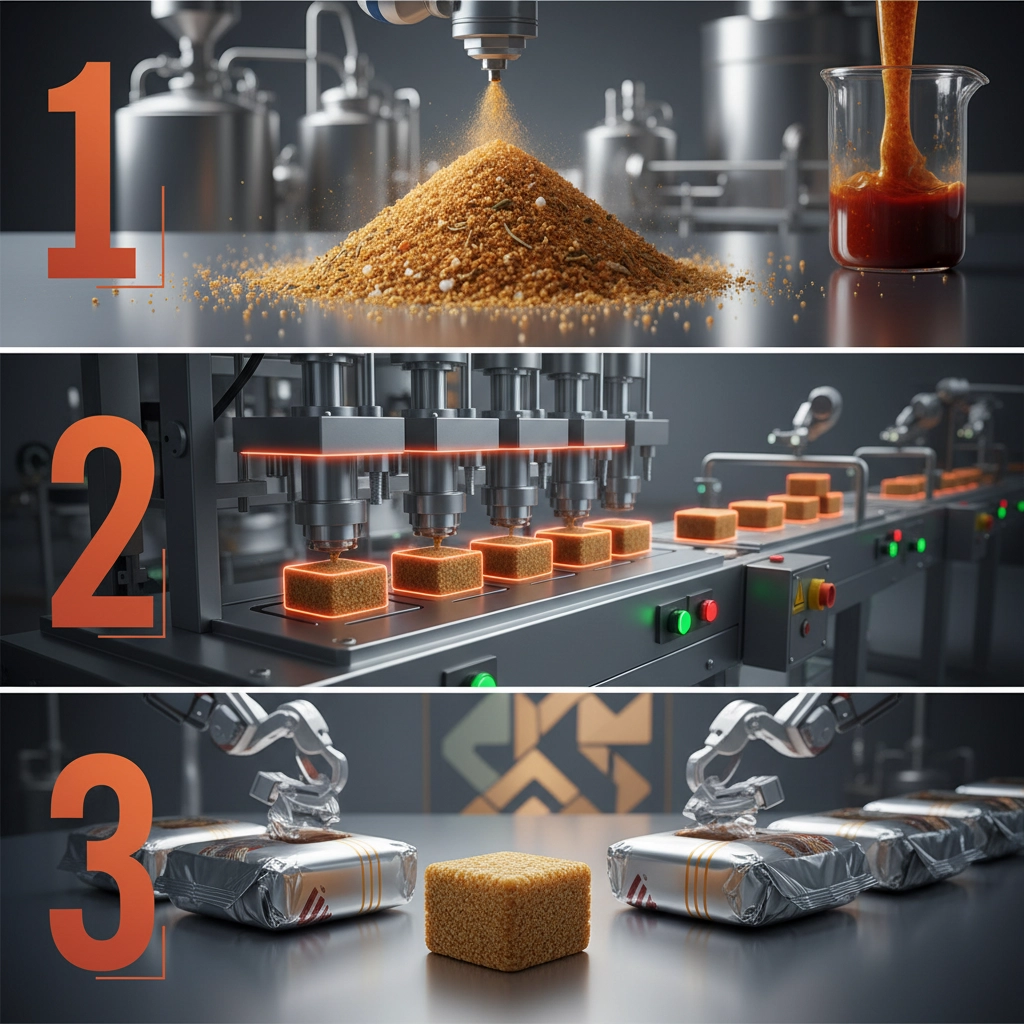 Industrial Applications and Quality of Flavored Bouillon Cube