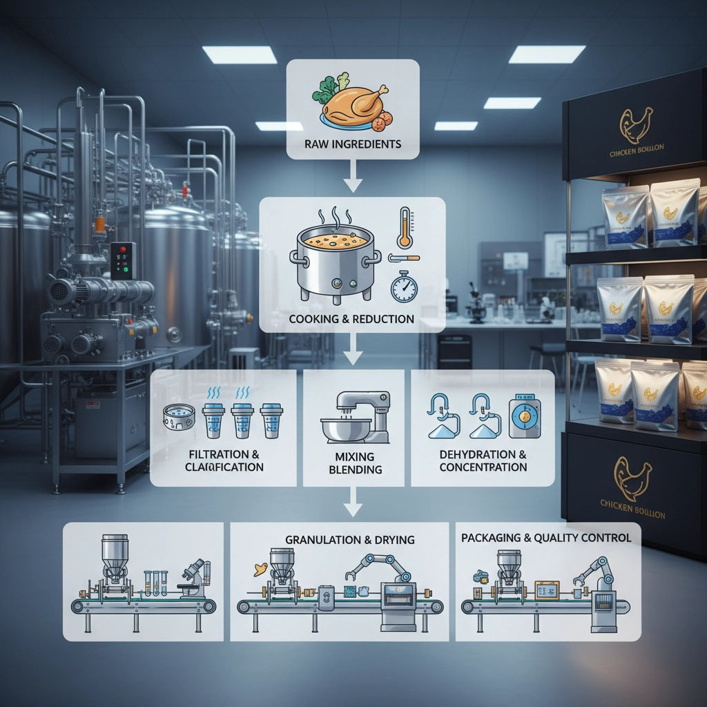 Industrial Guide to Professional making chicken bouillon