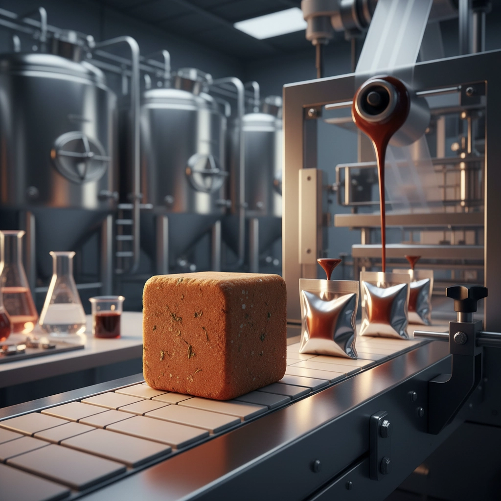 Industrial Efficiency and Science of one bouillon cube