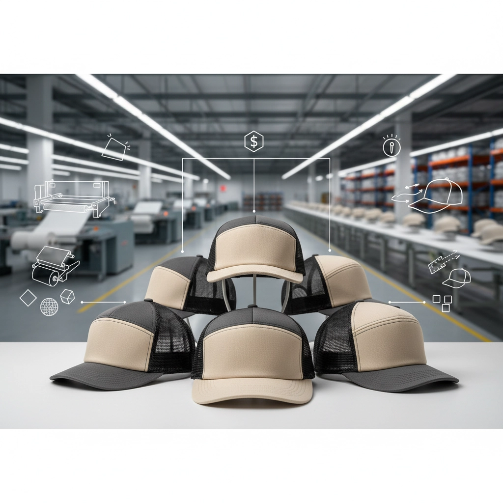 Premium 5 panel foam trucker hats for Branding and Fashion